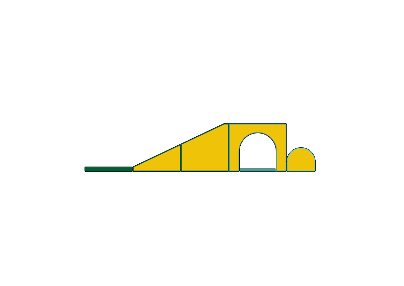 SOFT FOAM CLIMBER, OBSTACLE & TUNNEL