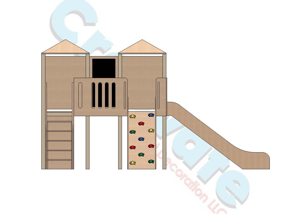 CLIMBING FRAME WITH FENCE