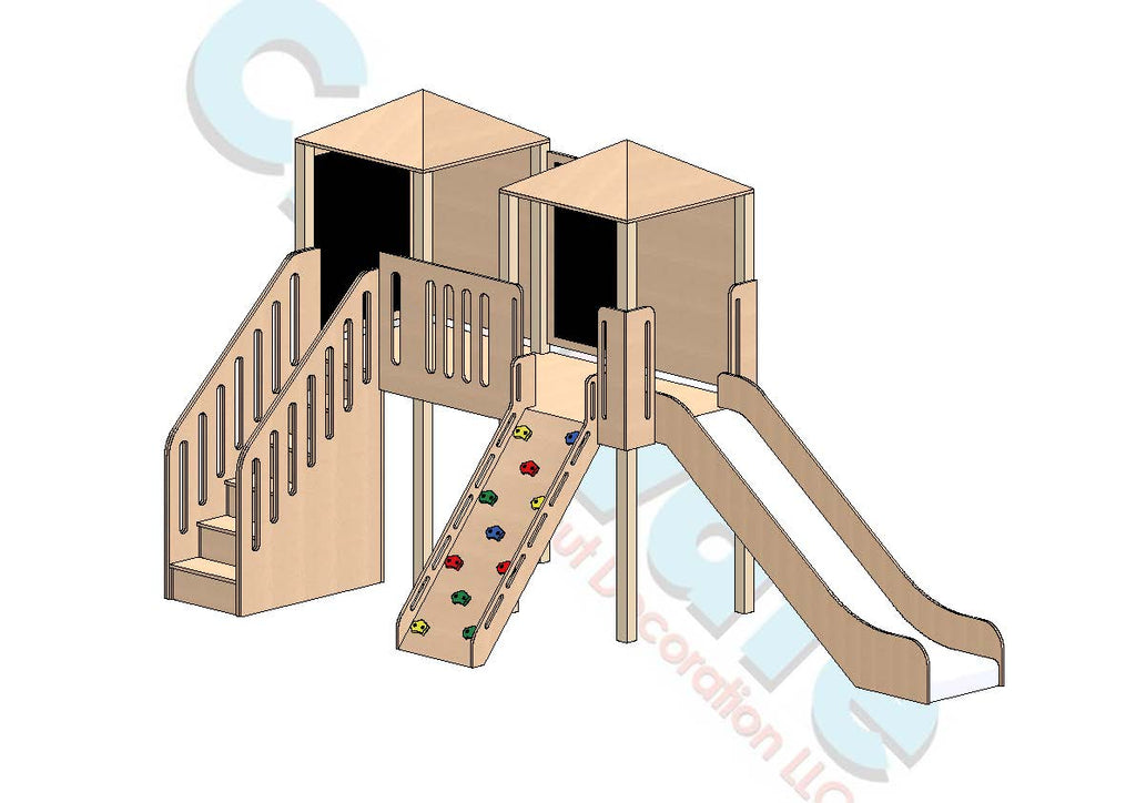 CLIMBING FRAME WITH FENCE