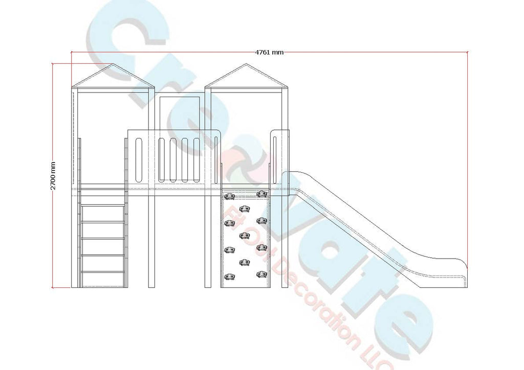 CLIMBING FRAME WITH FENCE