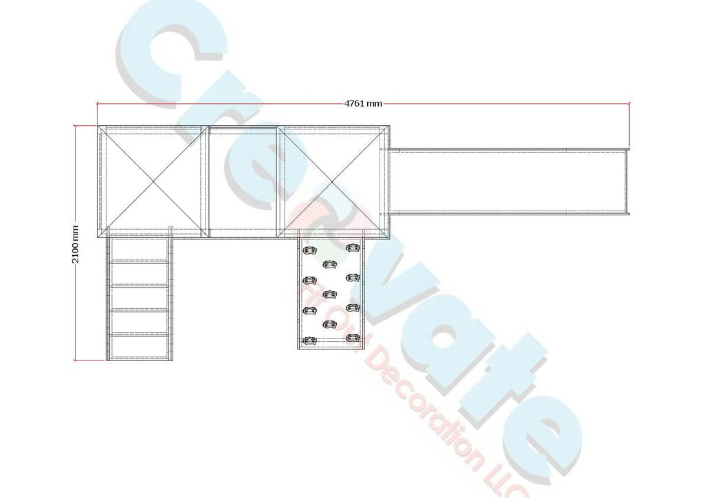 CLIMBING FRAME WITH FENCE