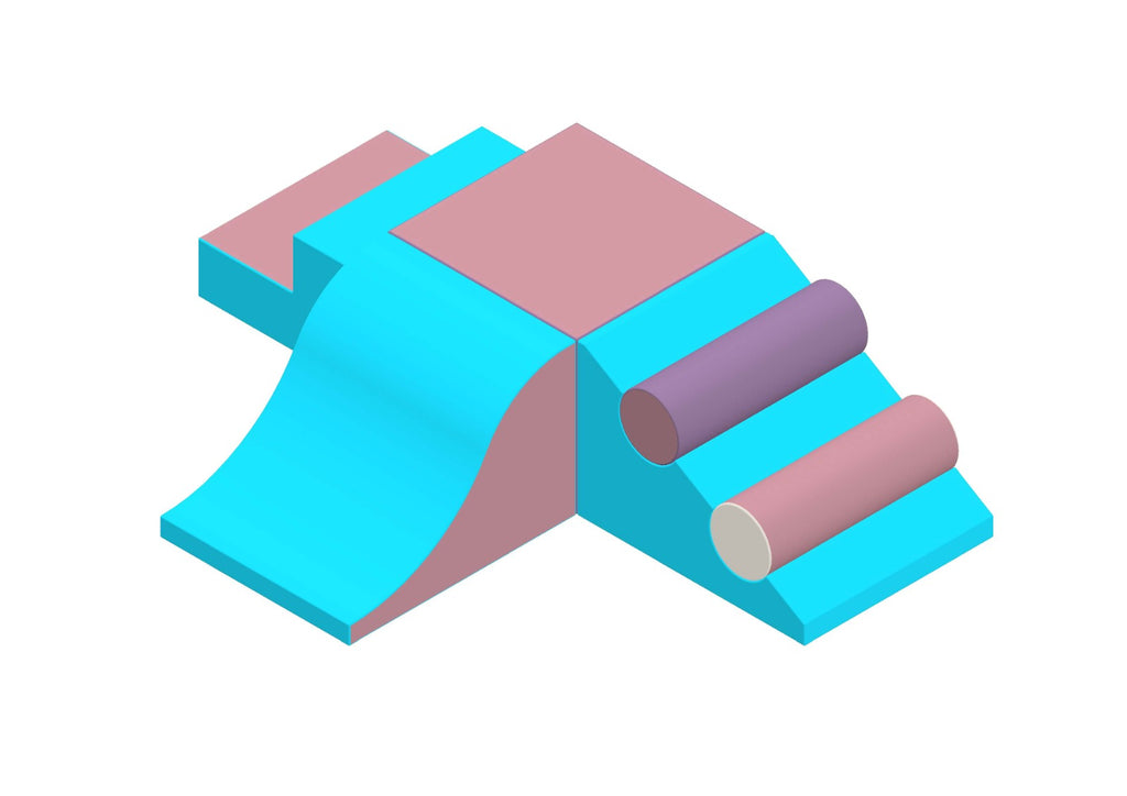 SOFTPLAY CLIMBING RAMP, STEP & SLIDE