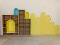 CUSTOM KIDS DISPLAY SHELF WITH FEATURE WALL