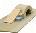 CLIMBING SET WITH TUNNEL & SLIDE