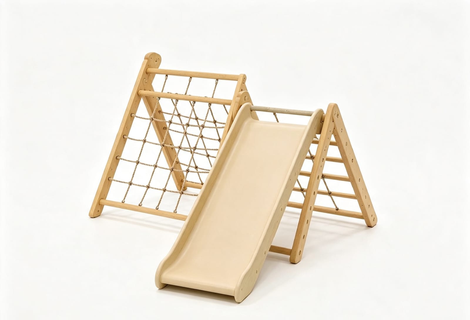 ROPE RAMP CLIMBING WALL WITH SLIDE