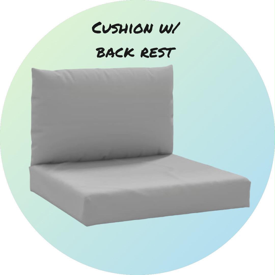 CUSHION WITH BACK REST